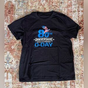 D-Day 80th Anniversary Normandy WWII - T-Shirt - Medium - Normandie France